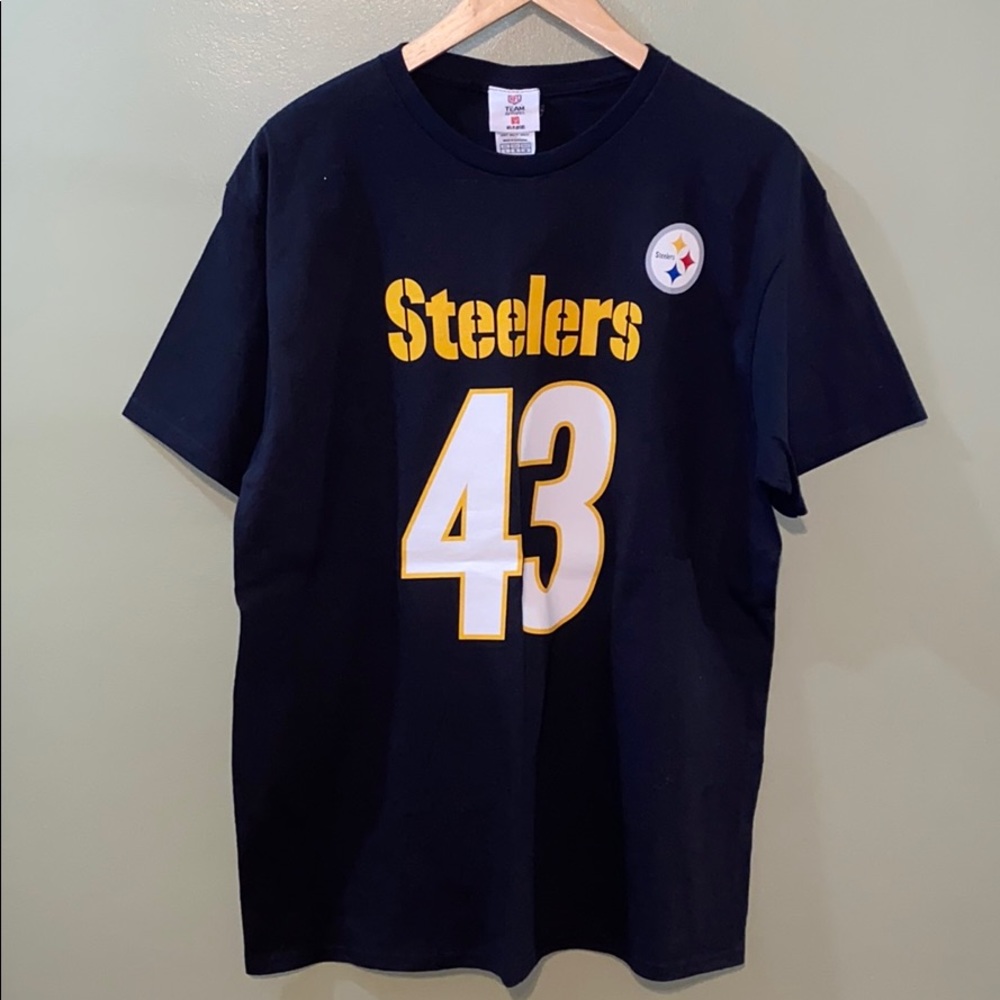 ❓NFL Steelers Polamalu 43 tee - Picture 1 of 5